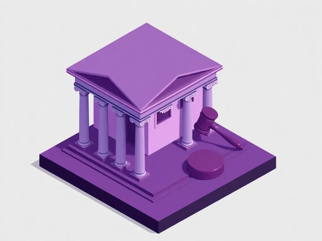 Isometric law office illustration